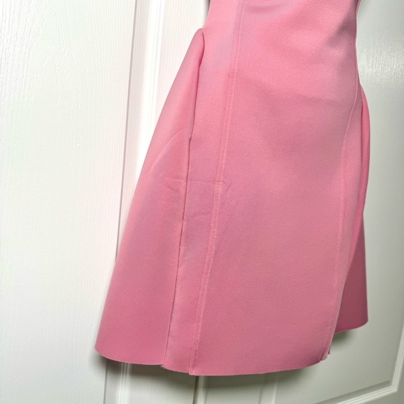 Maeve Anthropologie Pink Scuba Fairy Fit & Flare Mini Dress Barbiecore Basque - Picture 10 of 10